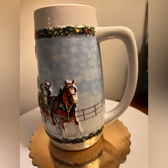 Budweiser Holiday Stein in original box. 2009 - Picture 5 of 13